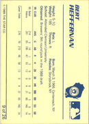 1989 Star Beloit Brewers I Bert Heffernan