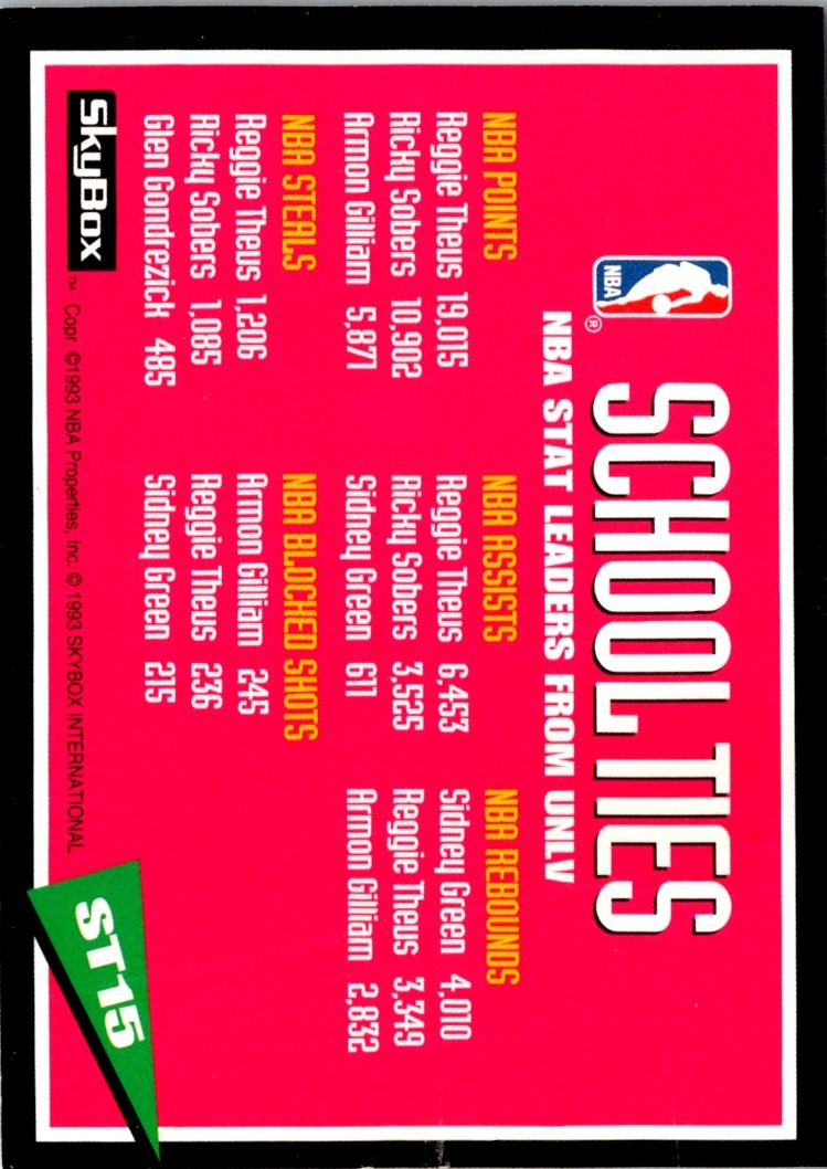 1992 SkyBox School Ties Elmore Spencer/Gerald Paddio