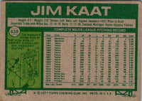 1977 Topps Jim Kaat #638