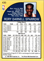 1990 Hoops Rory Sparrow #430