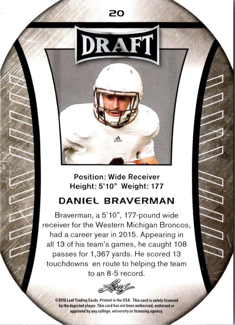 2016 Leaf Draft Daniel Braverman