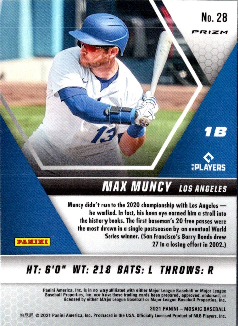 2021 Panini Mosaic Green Max Muncy