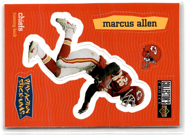 1997 Collector's Choice Stick-Ums Marcus Allen #S21