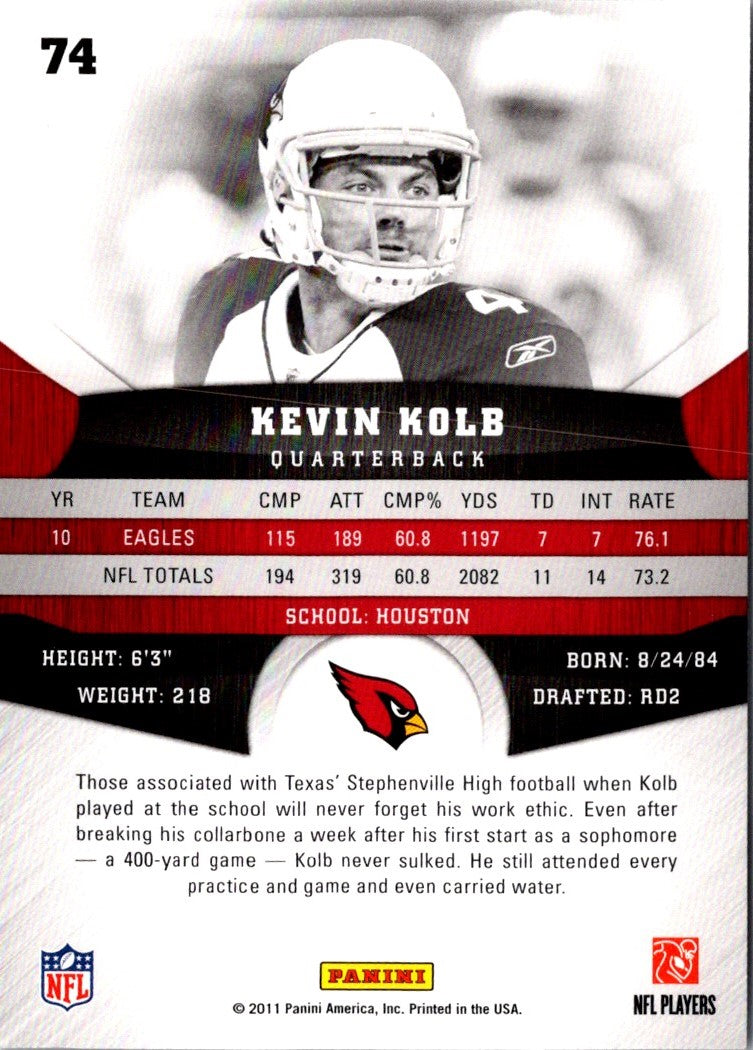 2011 Panini Gridiron Gear Kevin Kolb