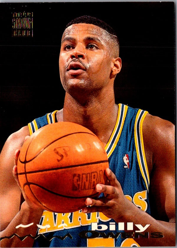 1993 Stadium Club Billy Owens #198