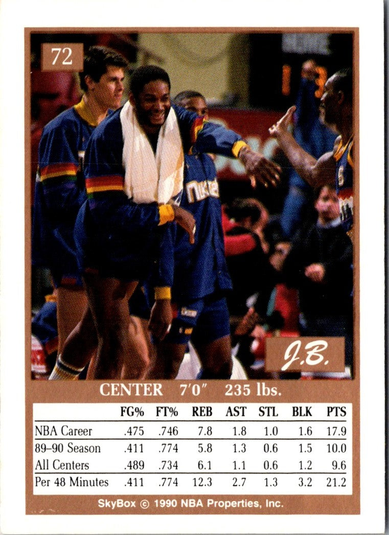 1990 SkyBox Joe Barry Carroll