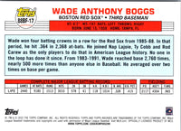 2022 Topps Wade Boggs #87BA-WB