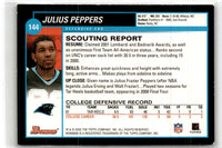 2002 Bowman Julius Peppers #144 Rookie