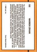 1989 Donruss Warren Spahn Puzzle