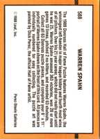 1989 Donruss Warren Spahn Puzzle #588