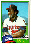 1981 Topps Don Baylor