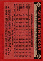 1986 Topps Steve Henderson #748