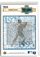 1993 Upper Deck Then and Now Robin Yount #TN15