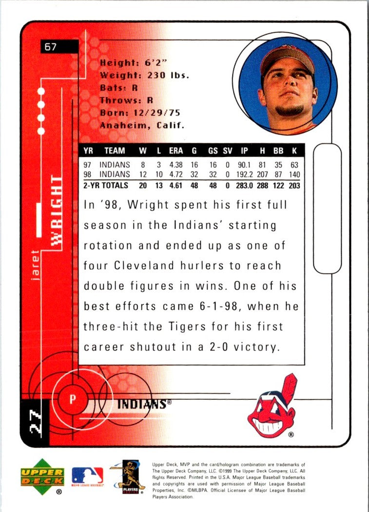 1999 Upper Deck MVP Jaret Wright