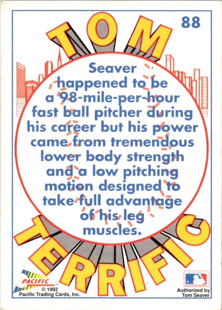 1992 Pacific Seaver Tom Seaver (Power Pitching)