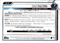 2021 Bowman Prospects Dax Fulton #BP-32