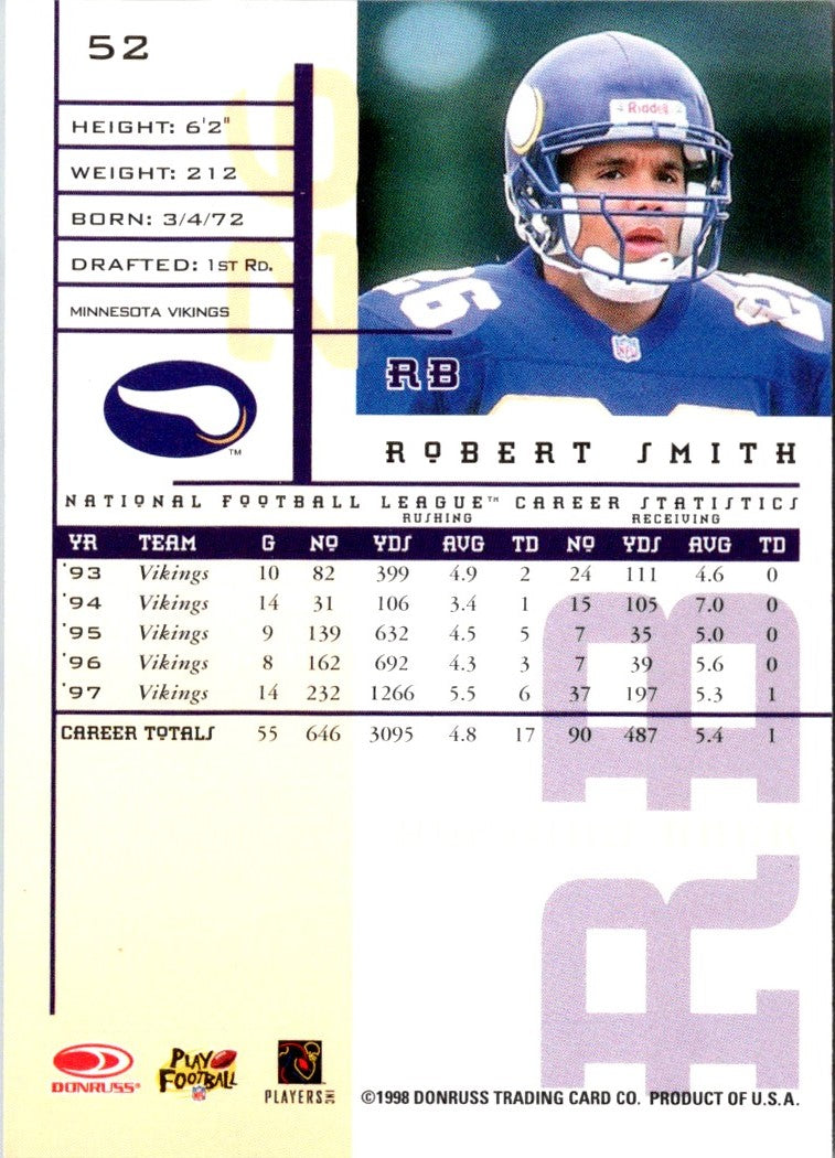 1998 Leaf Rookies & Stars Robert Smith