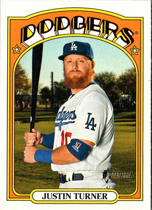 2021 Topps Heritage Justin Turner #156