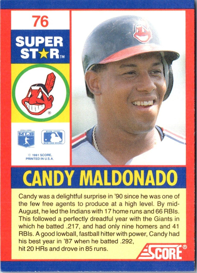 1991 Score 100 Superstars Candy Maldonado