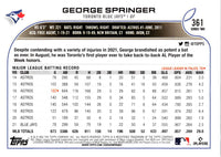 2022 Topps George Springer #361