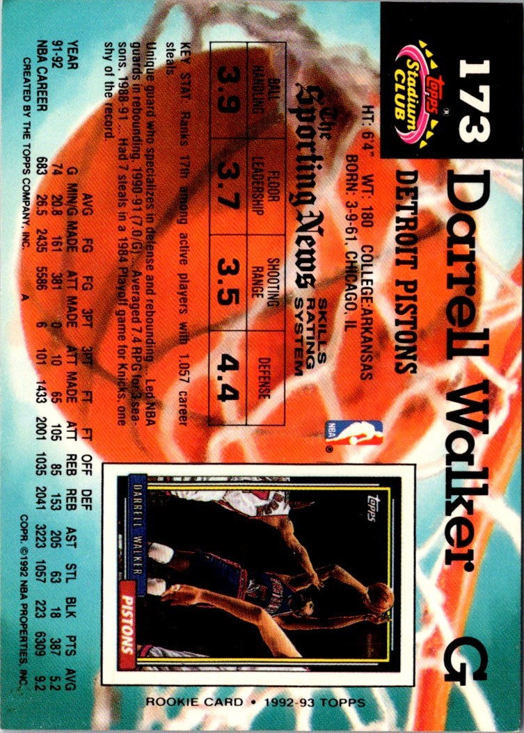 1992 Stadium Club Darrell Walker
