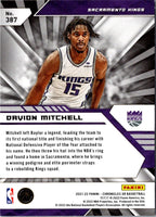 2021 Panini Chronicles Davion Mitchell #387