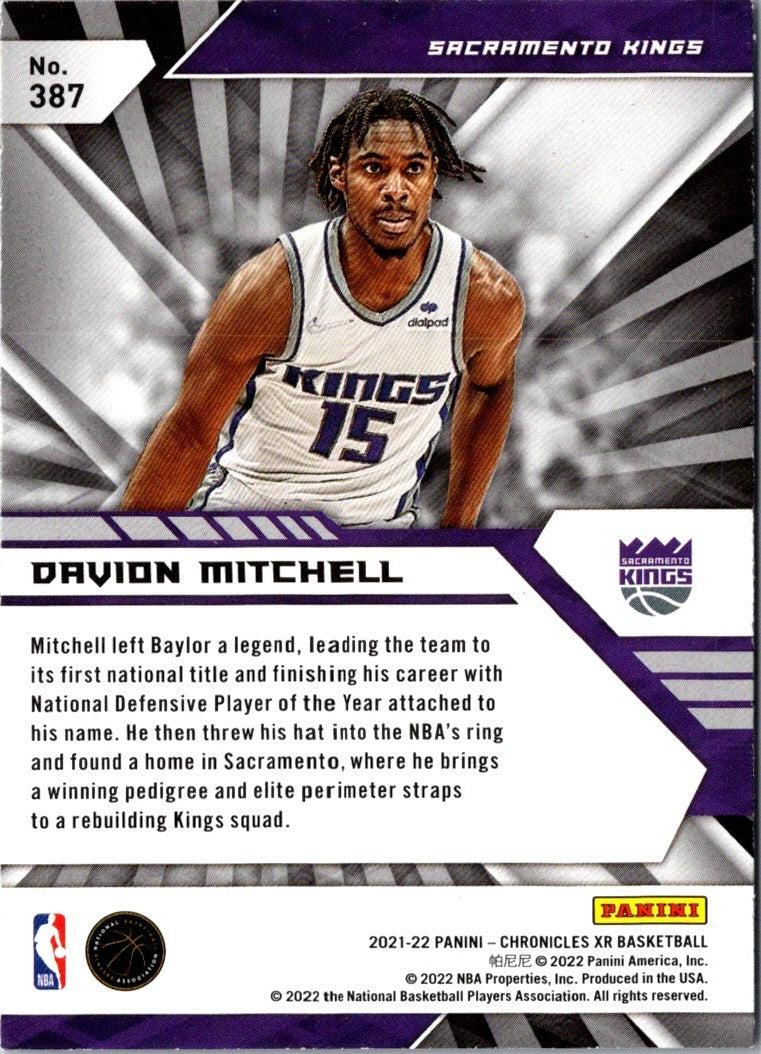 2021 Panini Chronicles Davion Mitchell