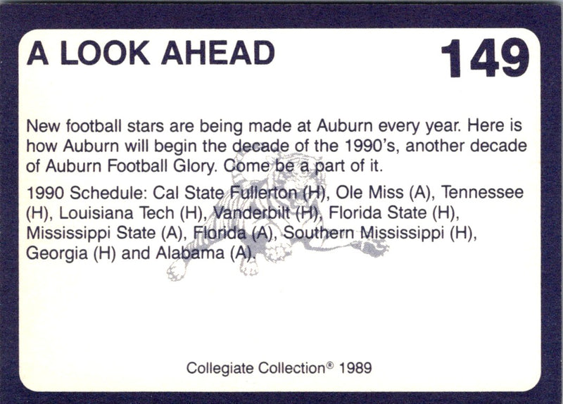 1989 Collegiate Collection Auburn Coke 580 A Look Ahead