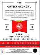 2020 Panini Chronicles Onyeka Okongwu