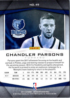 2017 Panini Ascension Chandler Parsons #49