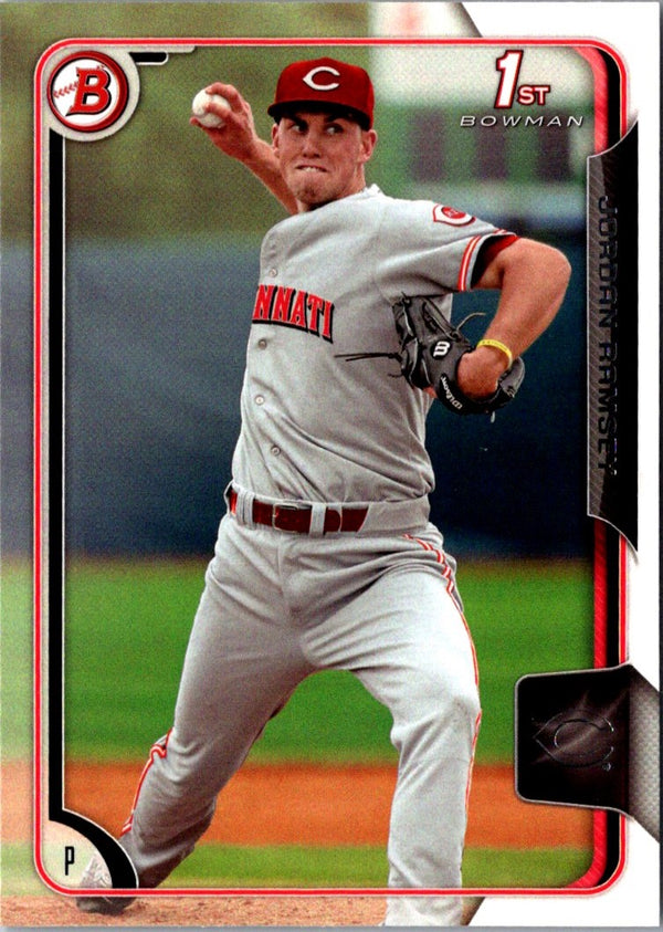 2015 Bowman Draft Picks & Prospects Red Asia Exclusive Jordan Ramsey #93