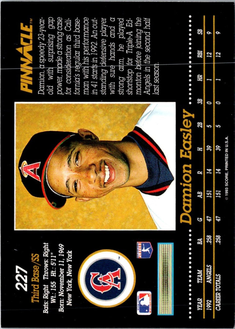1993 Pinnacle Damion Easley