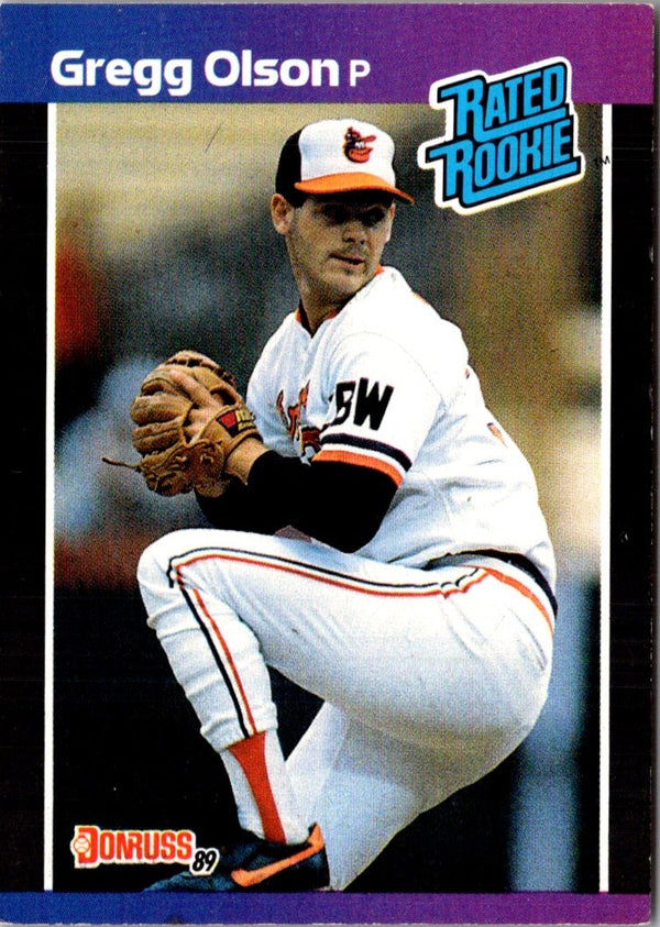 1989 Donruss Gregg Olson #46 Rookie