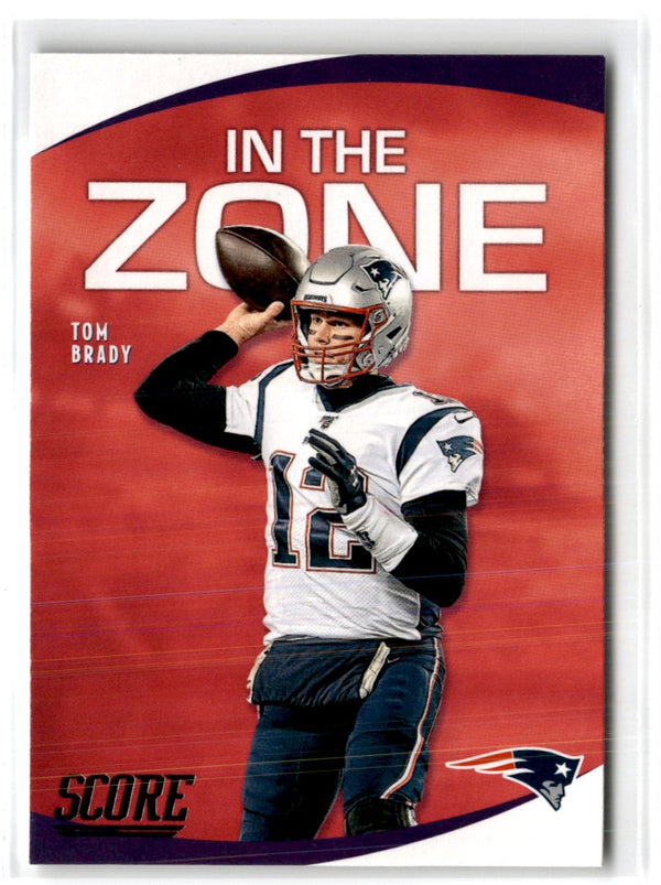 2020 Score In the Zone Red Tom Brady #IZ-TB