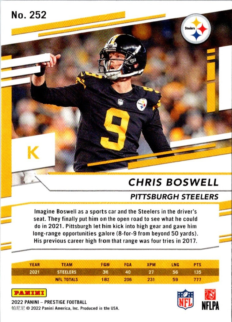 2022 Panini Prestige Chris Boswell