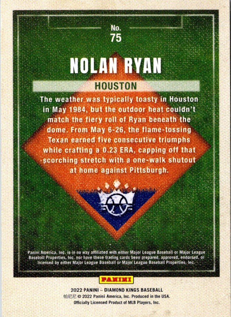 2022 Panini Diamond Kings Nolan Ryan