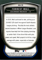 2015 Bowman Chrome Scouts Update Forrest Wall #BSU-FW