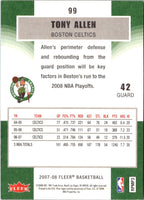 2007 Fleer Tony Allen #99