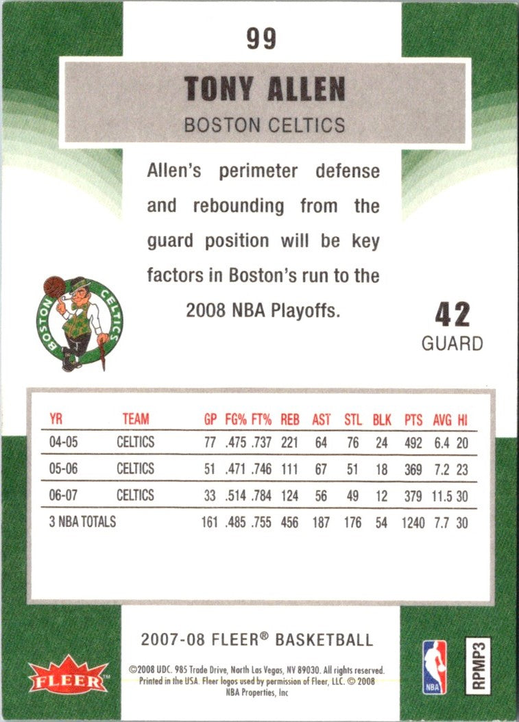 2007 Fleer Tony Allen
