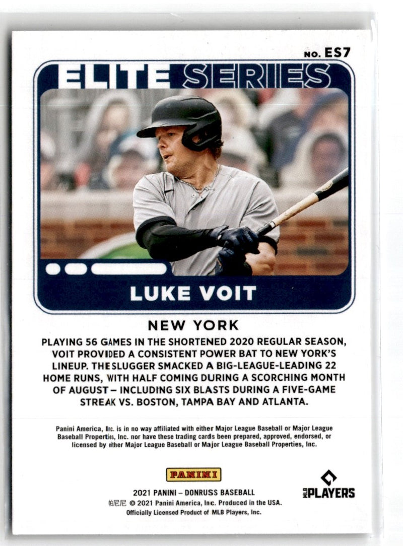 2021 Donruss Elite Series Luke Voit