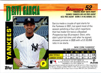 2021 Bowman Heritage Deivi Garcia #52 Rookie