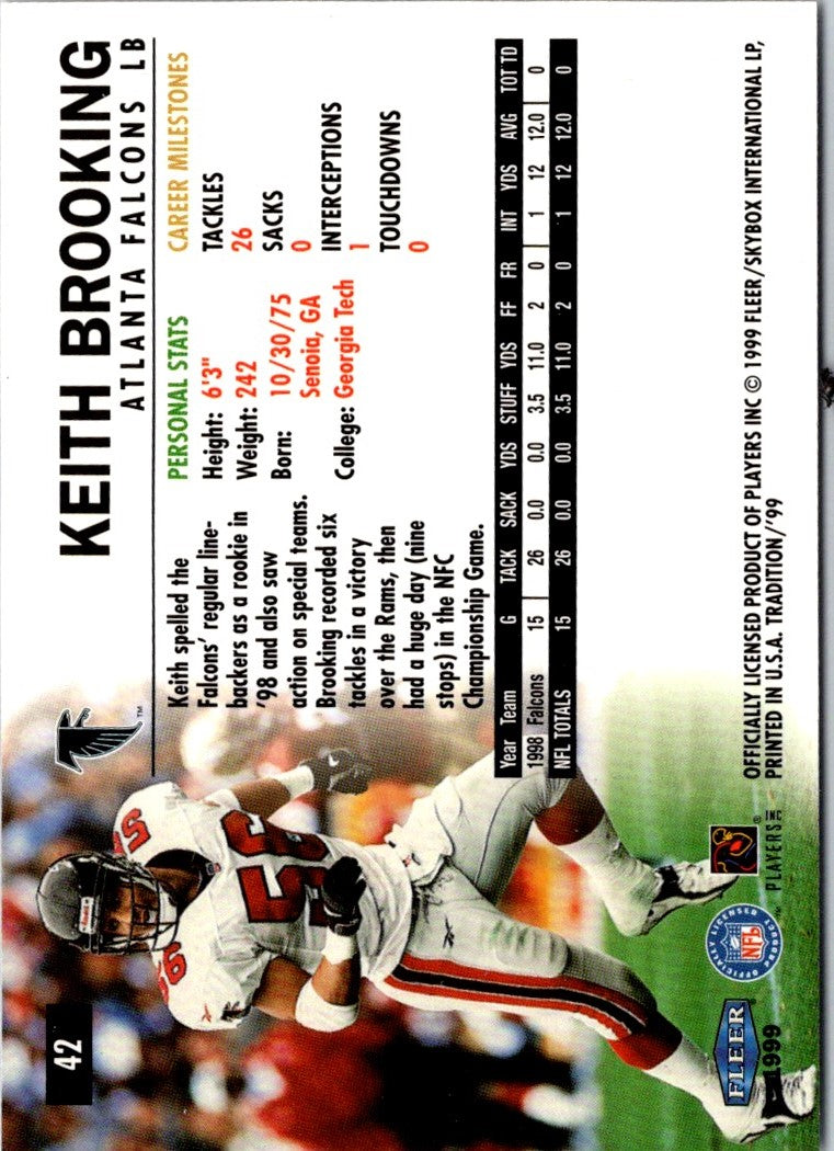 1999 Fleer Tradition Keith Brooking