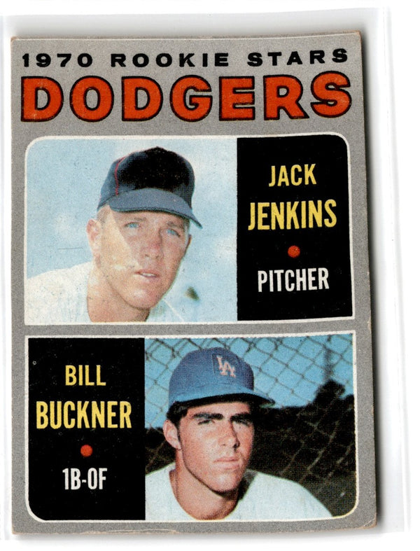 1970 Topps Dodgers 1970 Rookie Stars - Jack Jenkins/Bill Buckner #286 Rookie