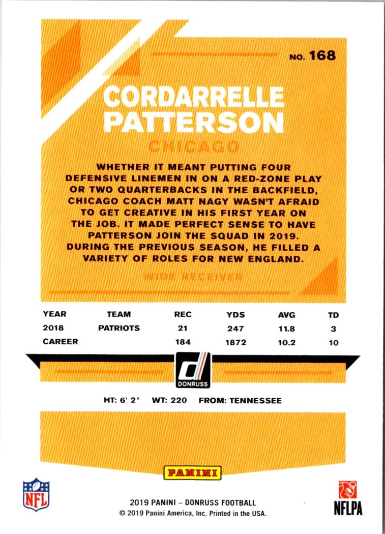 2019 Donruss Cordarrelle Patterson