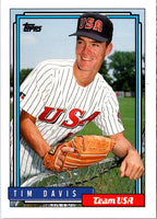 1992 Topps Traded Tim Davis #27T Rookie