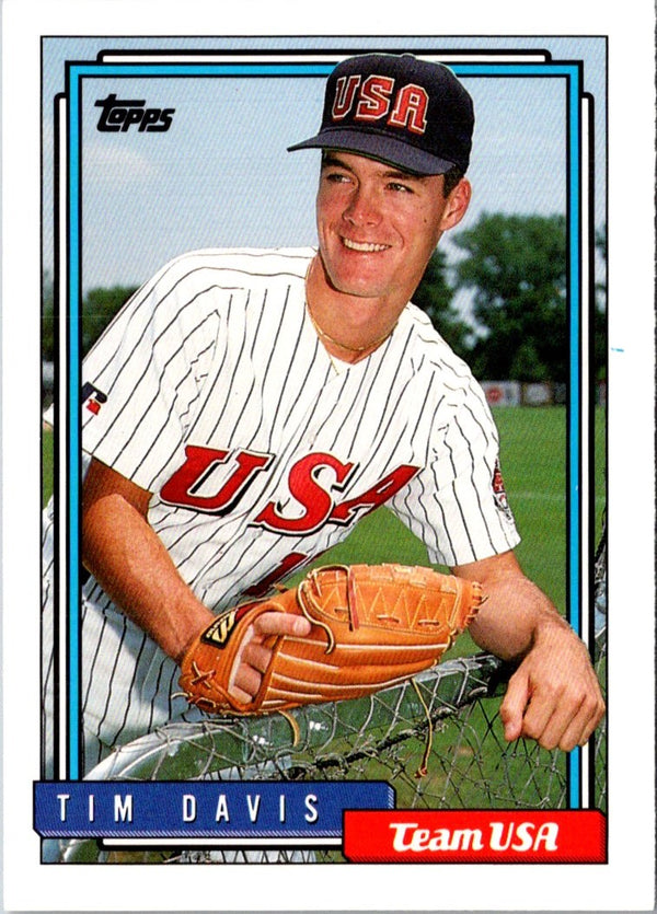 1992 Topps Traded Tim Davis #27T Rookie