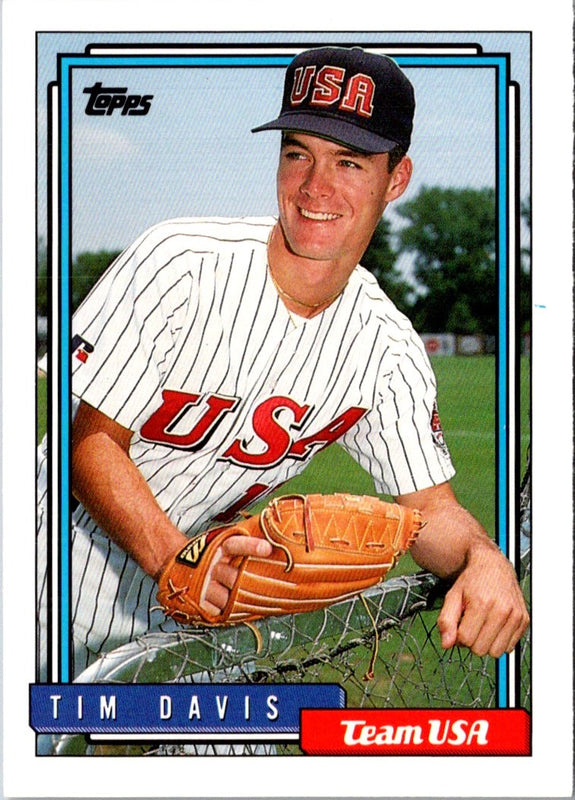 1992 Topps Traded Tim Davis #27T Rookie