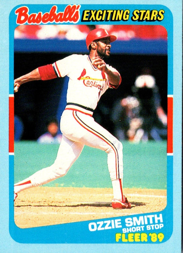 1989 Fleer Exciting Stars Ozzie Smith #38