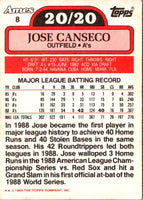 1989 Topps Ames 20/20 Club Jose Canseco #8