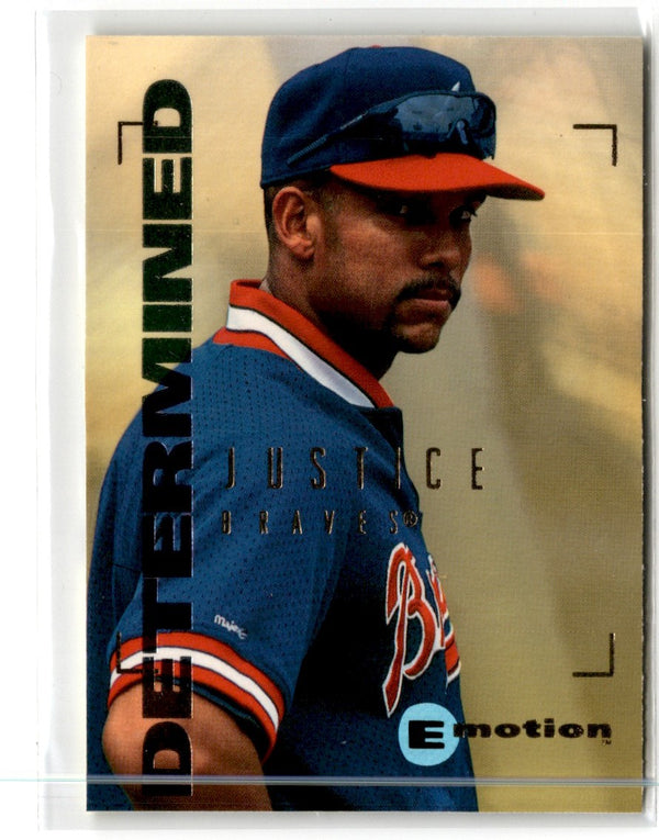 1995 SkyBox E-Motion David Justice #103